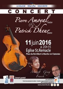 Affiche Concert Dheur Amoyal 06-2016