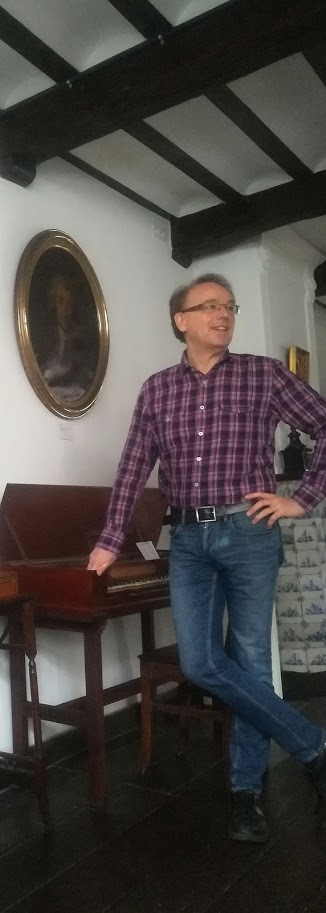 Détail du pianoforte du Musée Grétry